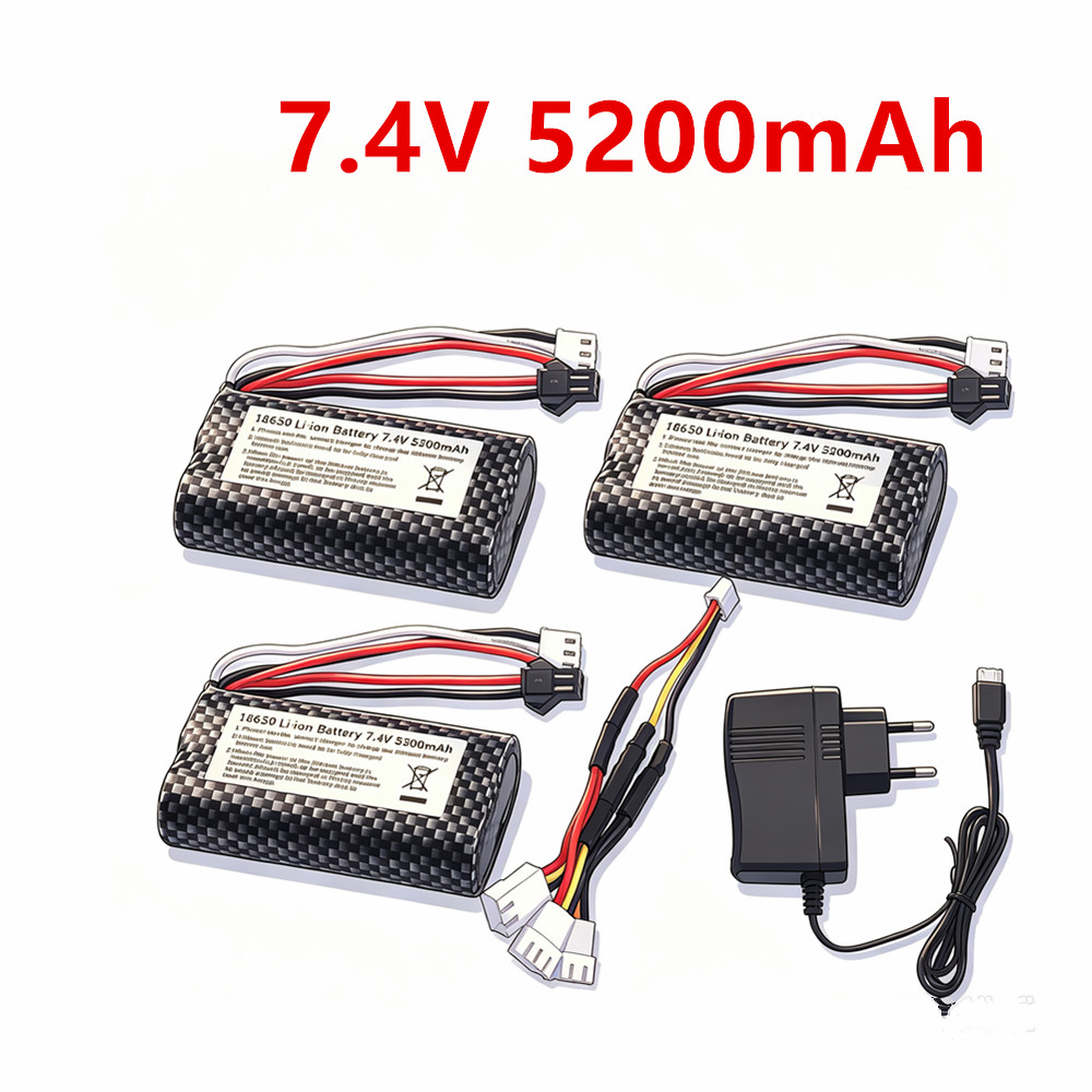 Drone Battery Li-Ion - 7.4V 5200mAh Li-ion Battery 18650 SM