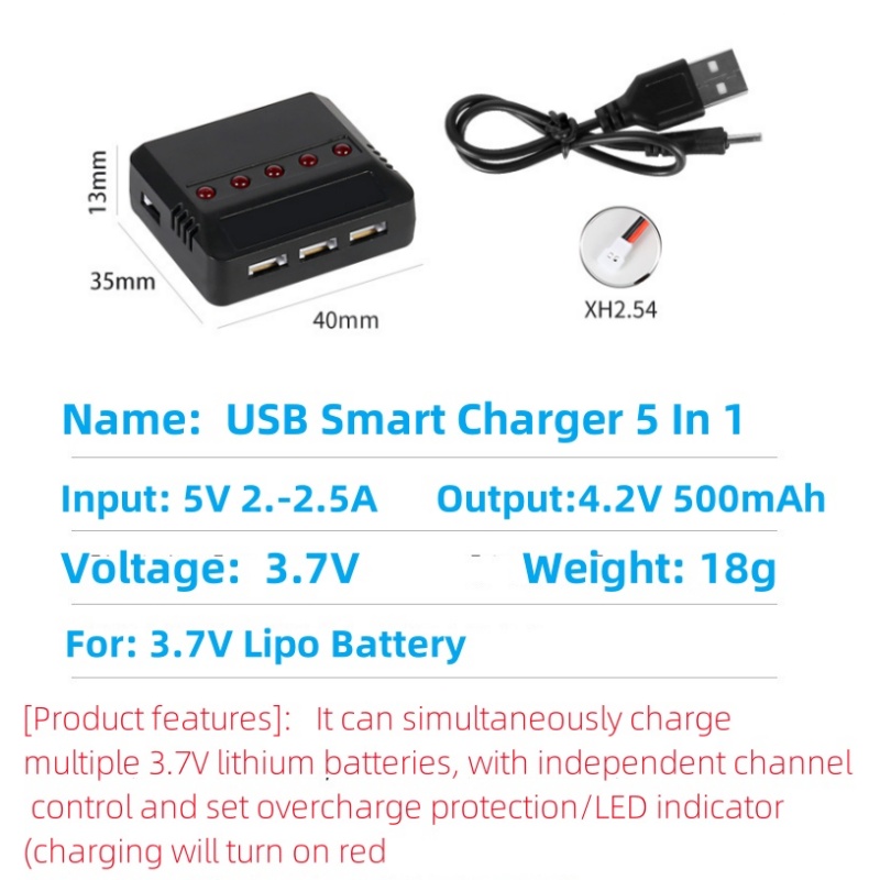 Syma X5HW X5HC X5C X5SW 3.7V 5 - Drone Battery Balance Charger 评论和价格
