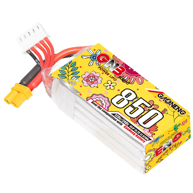 Upgraded GNB 4S 15.2V 850mAh L - Drone Battery 4S 评论和价格