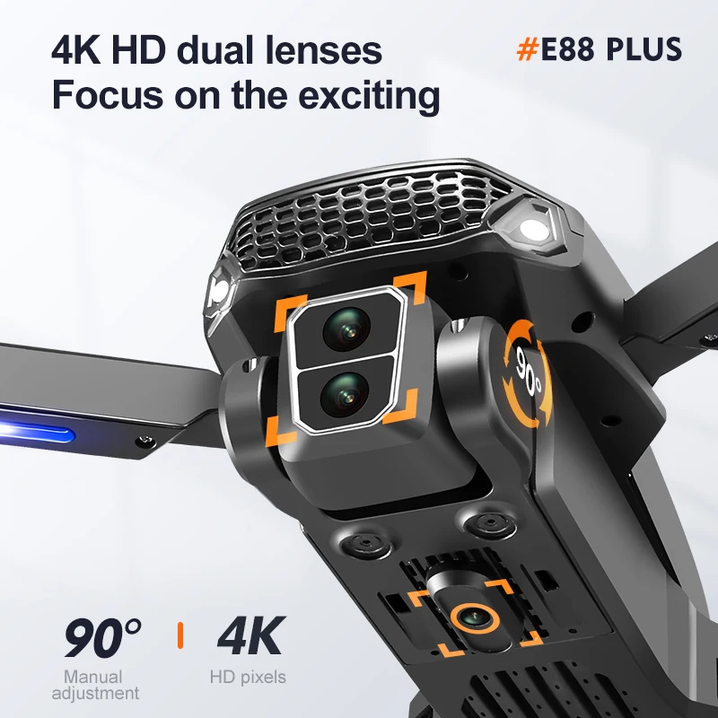 New E88 Plus Quadcopter Drone: - Drone Battery Case 评论和价格