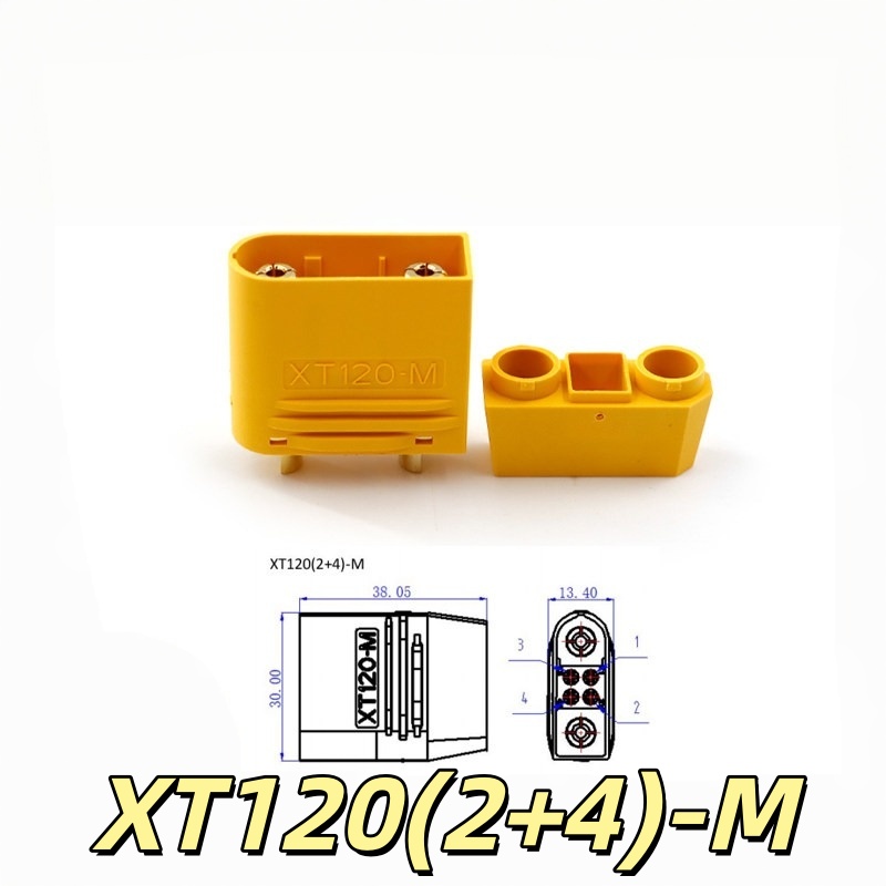 Amass Original XT120(2+4) Conn - Drone Battery High Voltage 评论和价格