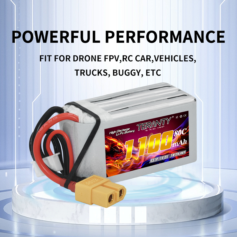 TERANTY 4S 1100mAh 80C/160C Li - Drone Battery 4S 评论和价格