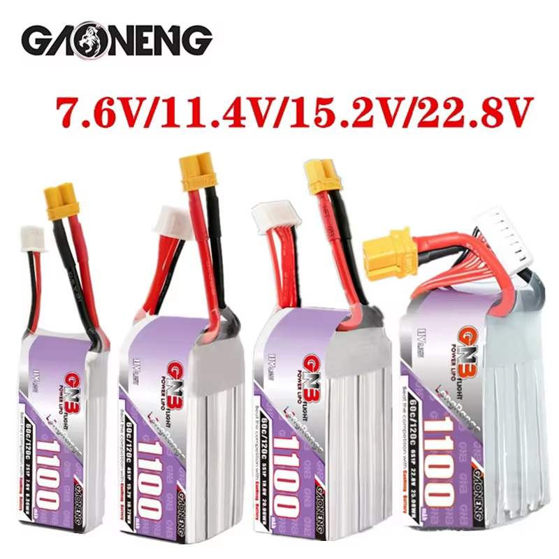 GNB 1100mAh 2S 3S 4S 6S 60C/12 - Drone Battery 4S 评论和价格