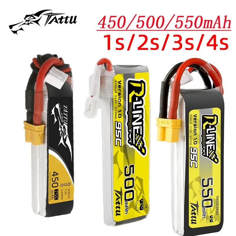 3Pcs NEW TATTU 450/500/550mAh  - Drone Battery 4S 评论和价格